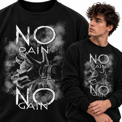 BLUZA NA SIŁOWNIĘ  NO PAIN NO GAIN 2